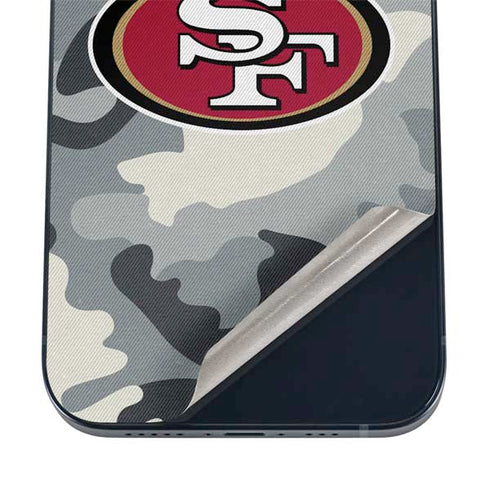 NFL San Francisco 49ers Camo iPhone 16 Skin