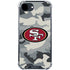 NFL San Francisco 49ers Camo iPhone 16e Clear Case