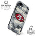 NFL San Francisco 49ers Camo iPhone 16e Clear Case