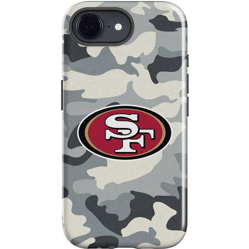 NFL San Francisco 49ers Camo iPhone 16e Impact Case
