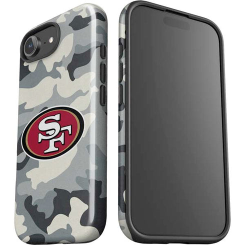 NFL San Francisco 49ers Camo iPhone 16e Impact Case