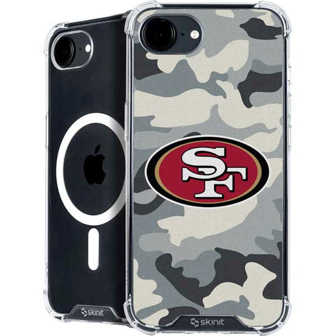 NFL San Francisco 49ers Camo iPhone 16e MagSafe Case
