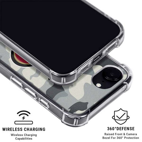 NFL San Francisco 49ers Camo iPhone 16e MagSafe Case