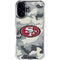 NFL San Francisco 49ers Camo iPhone 17 Clear Case