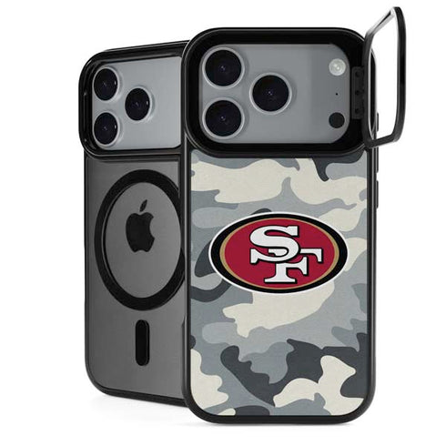 NFL San Francisco 49ers Camo iPhone 18 Pro Kickstand Case