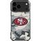 NFL San Francisco 49ers Camo iPhone 18 Pro Max Clear Case