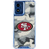NFL San Francisco 49ers Camo Moto G 5G (2024) Clear Case