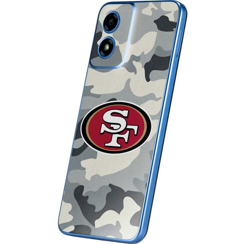 NFL San Francisco 49ers Camo Moto G Play 4G (2024) Skin