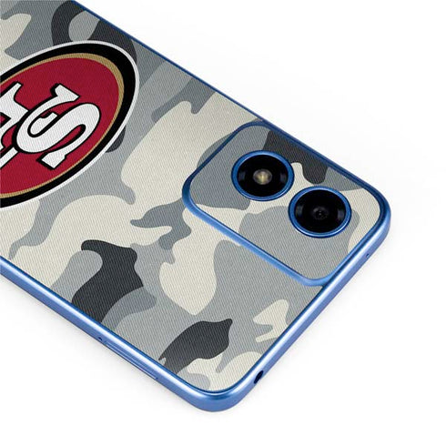 NFL San Francisco 49ers Camo Moto G Play 4G (2024) Skin