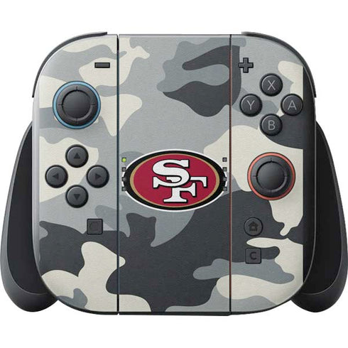 NFL San Francisco 49ers Camo Nintendo Switch 2 (2025) with Joy-Con Skin