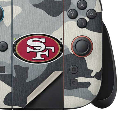 NFL San Francisco 49ers Camo Nintendo Switch 2 (2025) Joy-Con Controller Skin