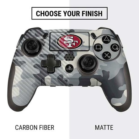 NFL San Francisco 49ers Camo PlayStation Scuf Vantage 2 Controller Skin