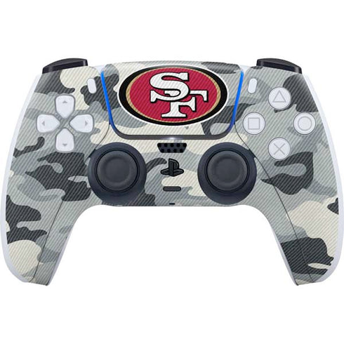 NFL San Francisco 49ers Camo PlayStation PS5 Skins