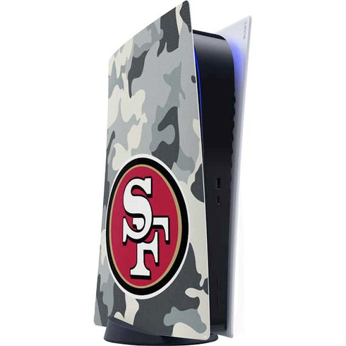 NFL San Francisco 49ers Camo PlayStation PS5 Skins