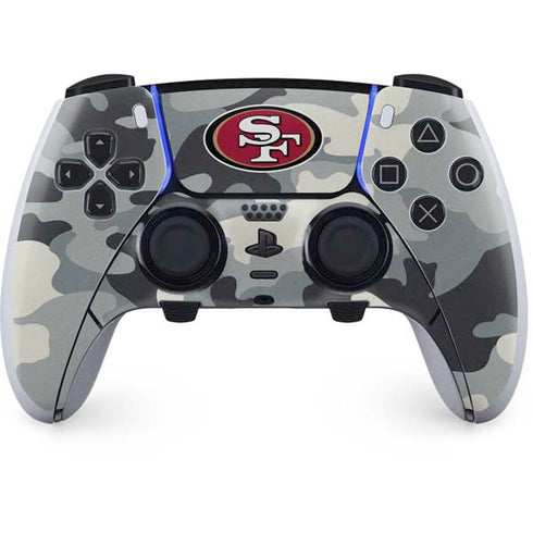NFL San Francisco 49ers Camo PS5 DualSense Edge Pro Controller Skin