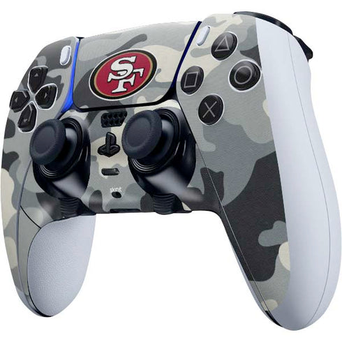 NFL San Francisco 49ers Camo PS5 DualSense Edge Pro Controller Skin