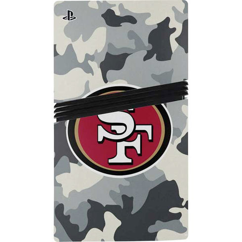 NFL San Francisco 49ers Camo PS5 Pro Bundle Skin