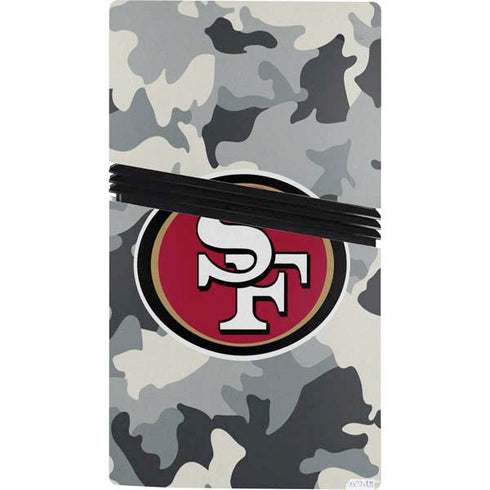 NFL San Francisco 49ers Camo PS5 Pro Console Skin