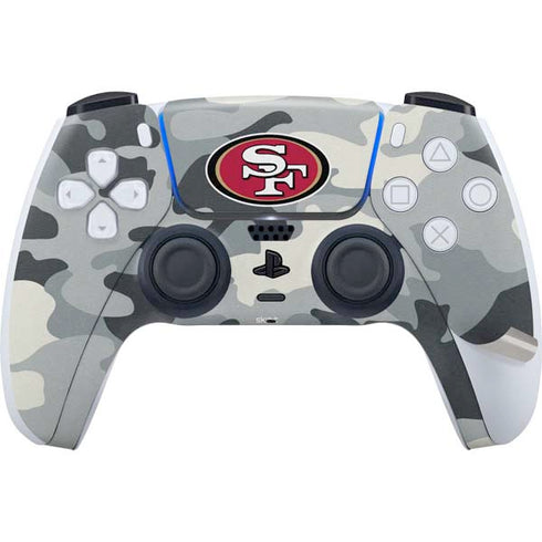 NFL San Francisco 49ers Camo PS5 Pro Disk Bundle Skin