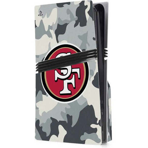 NFL San Francisco 49ers Camo PlayStation PS5 Skins