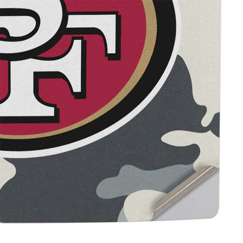 NFL San Francisco 49ers Camo PS5 Slim Digital Edition Console Skin