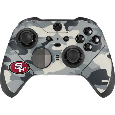 NFL San Francisco 49ers Camo Xbox Elite Wireless Controller Series 2 Skin