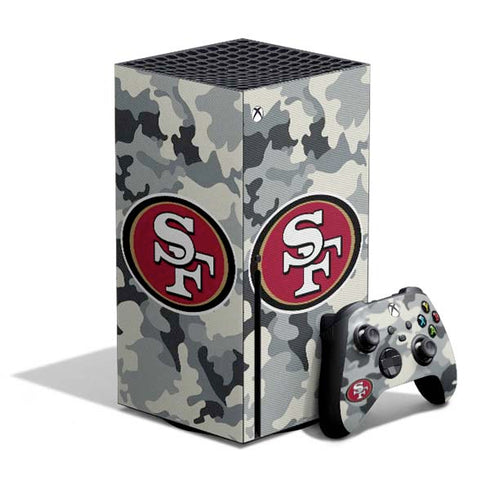 NFL San Francisco 49ers Camo Xbox Series X Bundle Skin