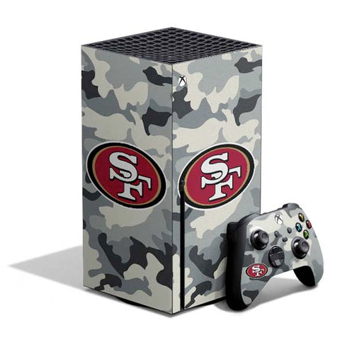 NFL San Francisco 49ers Camo Xbox Series X Skins