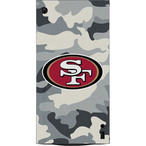 NFL San Francisco 49ers Camo XBox Series X Digital Edition Console Skin