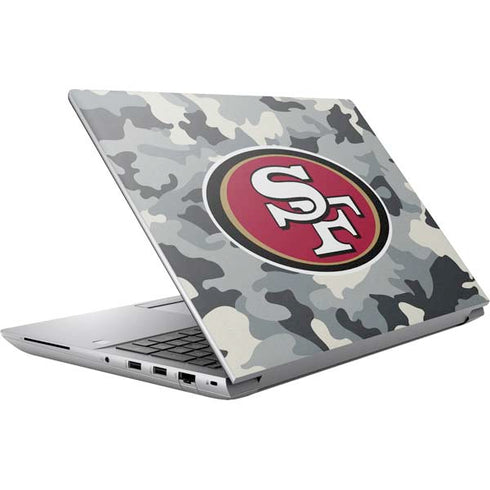 NFL San Francisco 49ers Camo HP ZBook Fury 16 G10 Skin