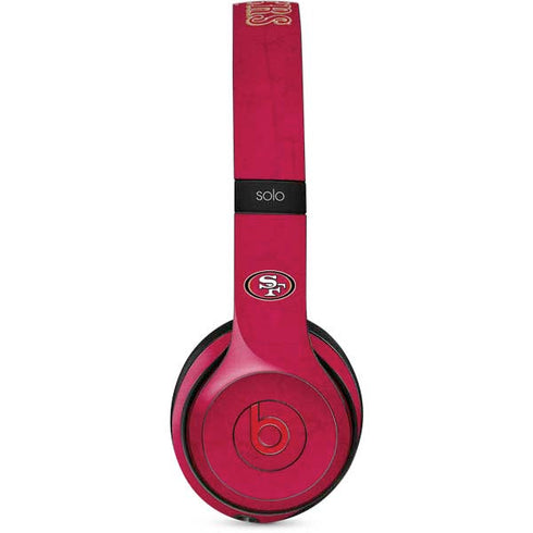 NFL San Francisco 49ers Distressed Beats Solo 3 Wireless Skin