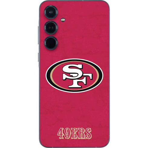 NFL San Francisco 49ers Distressed Galaxy A35 5G Skin