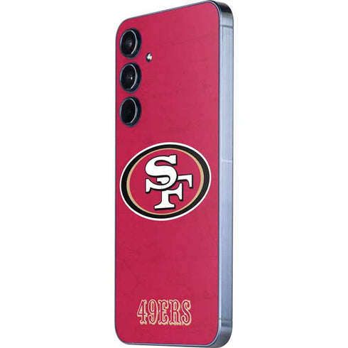 NFL San Francisco 49ers Distressed Galaxy A35 5G Skin