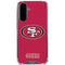 NFL San Francisco 49ers Distressed Galaxy A36 5G Clear Case