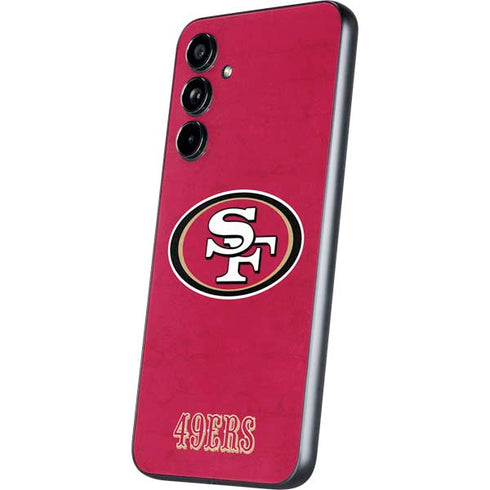 NFL San Francisco 49ers Distressed Galaxy A54 5G Skin