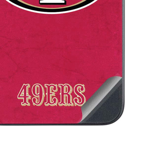 NFL San Francisco 49ers Distressed Galaxy A54 5G Skin