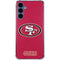 NFL San Francisco 49ers Distressed Galaxy A55 5G Clear Case
