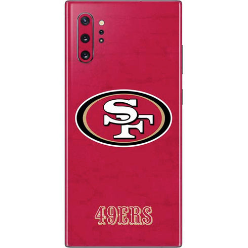 NFL San Francisco 49ers Distressed Galaxy Note 10 Plus Skin