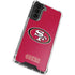 NFL San Francisco 49ers Distressed Galaxy S22 Clear Case