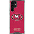 NFL San Francisco 49ers Distressed Galaxy S23 Ultra Clear Case