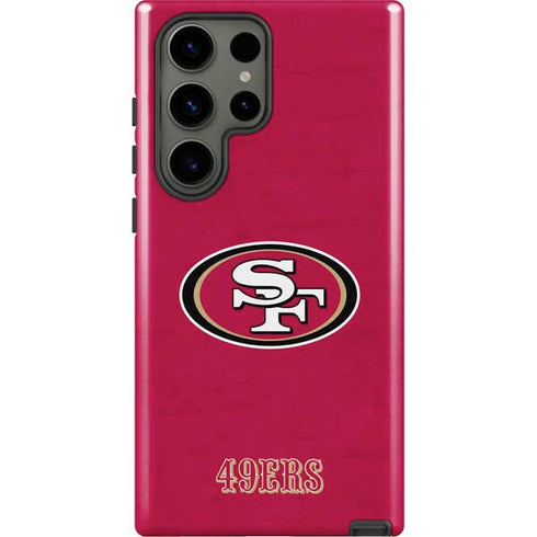 NFL San Francisco 49ers Distressed Galaxy S23 Ultra Pro Case