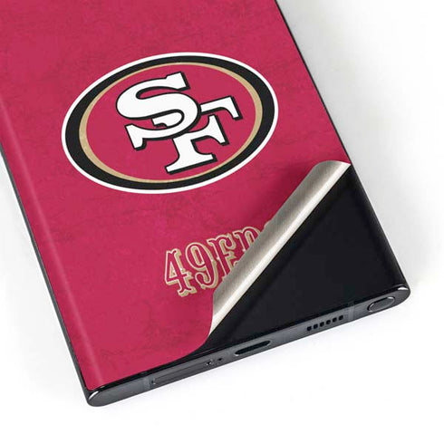 NFL San Francisco 49ers Distressed Galaxy Skins