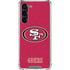 NFL San Francisco 49ers Distressed Galaxy S24 FE Clear Case