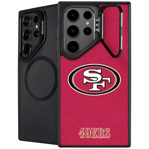NFL San Francisco 49ers Distressed Galaxy S25 Ultra Kickstand Case