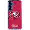 NFL San Francisco 49ers Distressed Galaxy S25 Clear Case