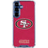 NFL San Francisco 49ers Distressed Galaxy S25 Clear Case