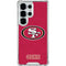 NFL San Francisco 49ers Distressed Galaxy S25 Ultra Clear Case