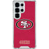 NFL San Francisco 49ers Distressed Galaxy S25 Ultra Clear Case