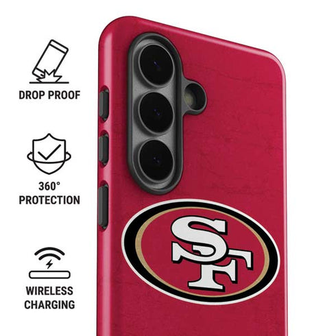 NFL San Francisco 49ers Distressed Galaxy S26 Impact Case