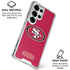 NFL San Francisco 49ers Distressed Galaxy S26 Ultra Clear Case